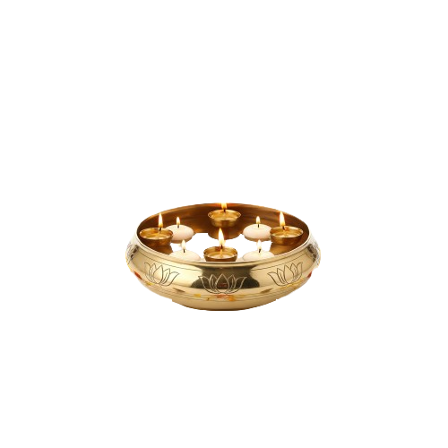 Floating Diyas & Urli Combo