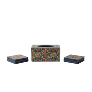 Hand-Painted Coasters & Tissue Holders